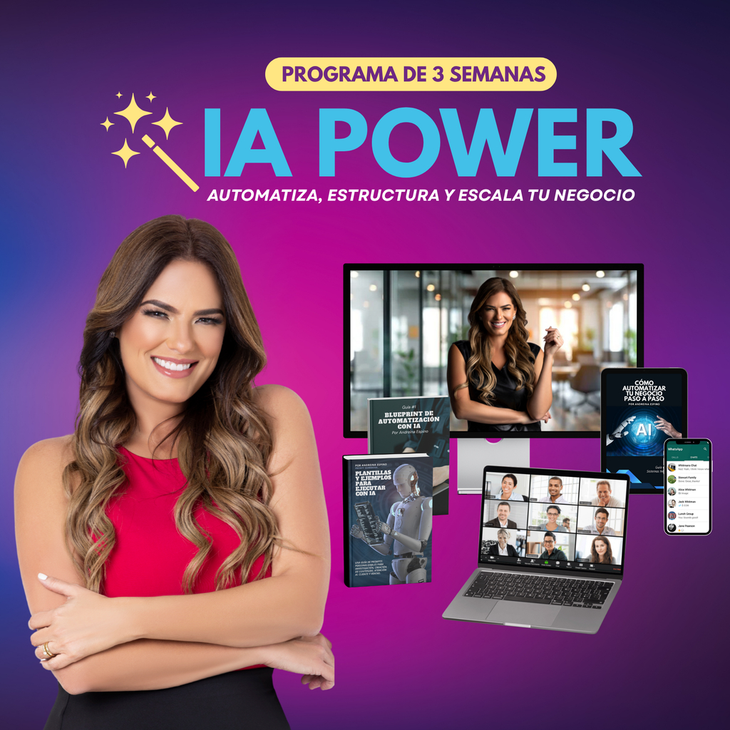 IA POWER: CURSO DE 3 SEMANAS - andreinaespino.com