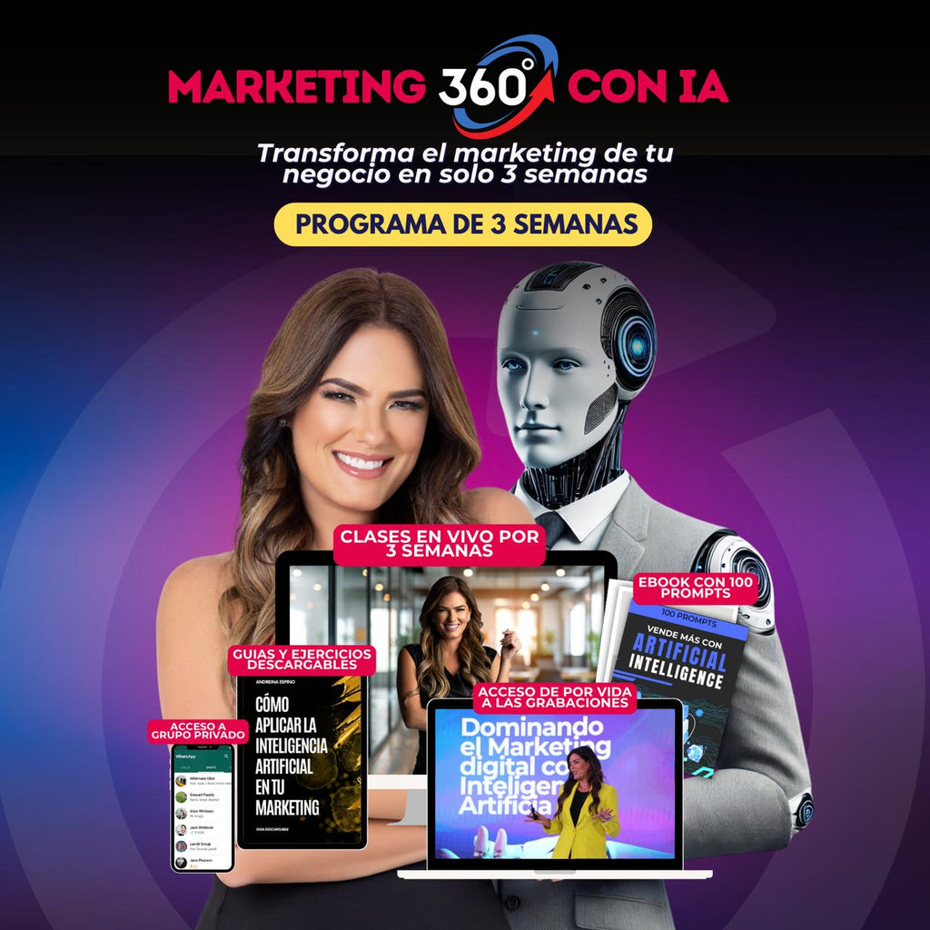 Marketing 360° con IA - andreinaespino.com